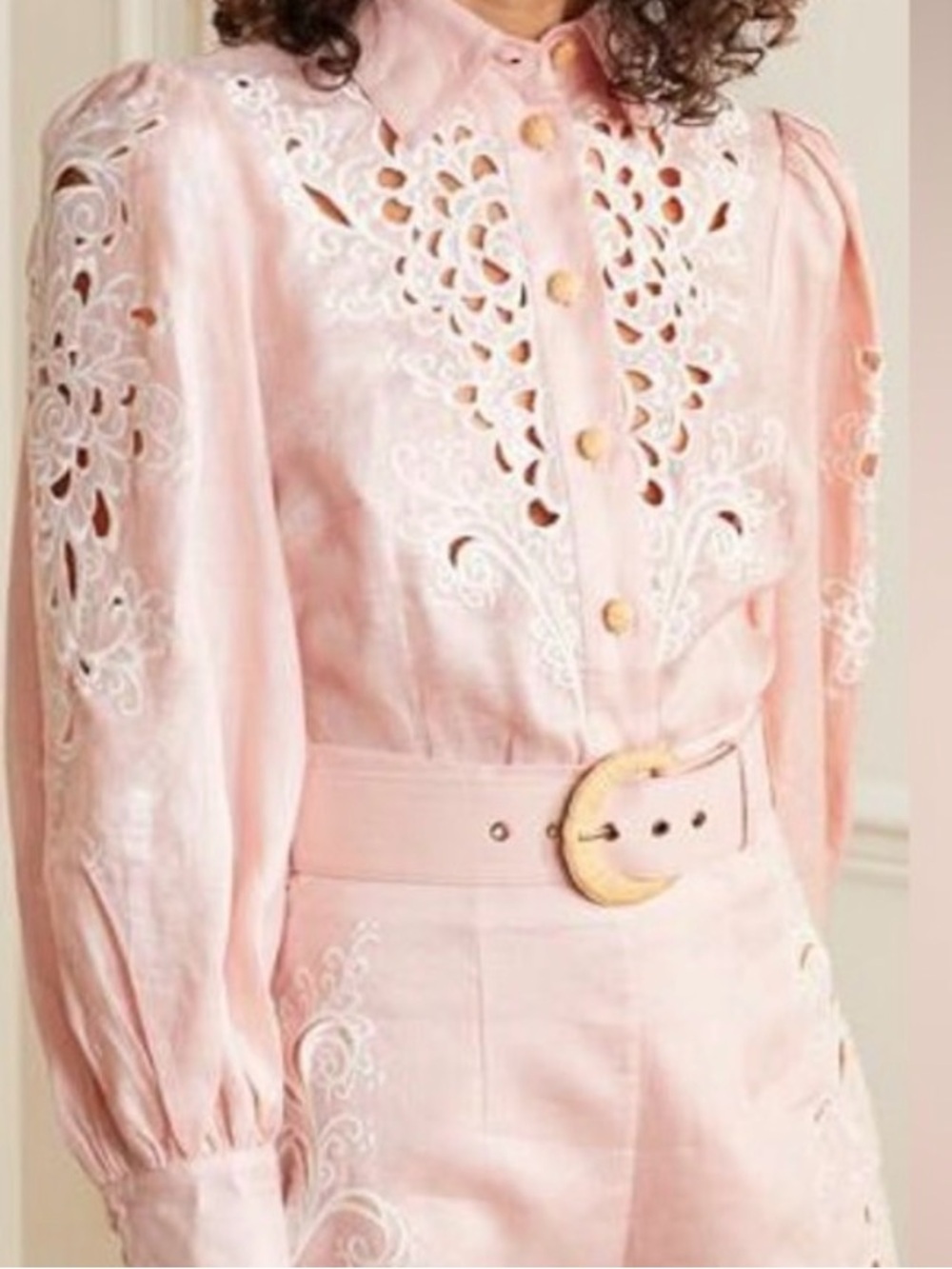 Linen Zimmerman Freja Broderie blouse